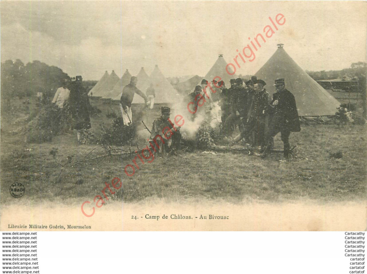 51.  CAMP DE CHALONS .  Au Bivouac . - Camp De Châlons - Mourmelon