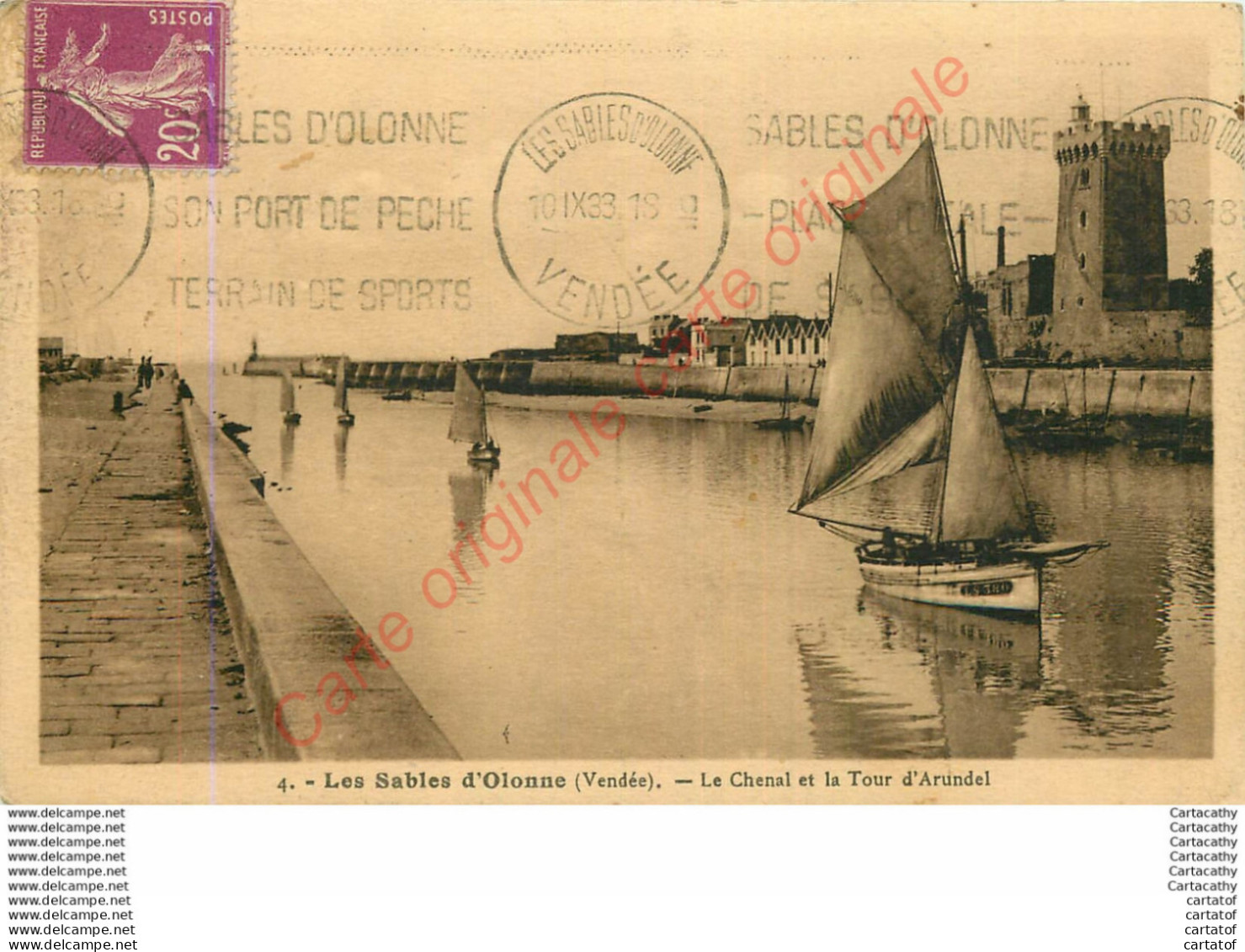 85.  Les SABLES D'OLONNE .  Le Chenal Et La Tour D'Arundel . - Sables D'Olonne