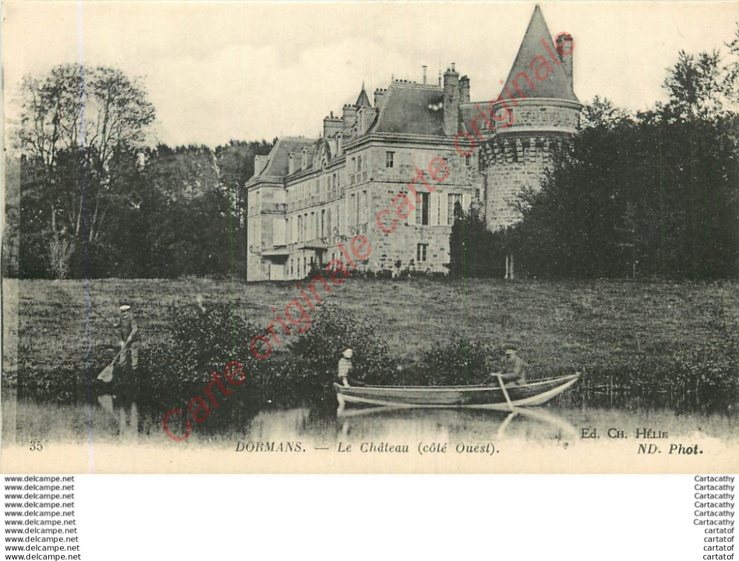 51.  DORMANS . Le Château Côté Ouest . - Dormans