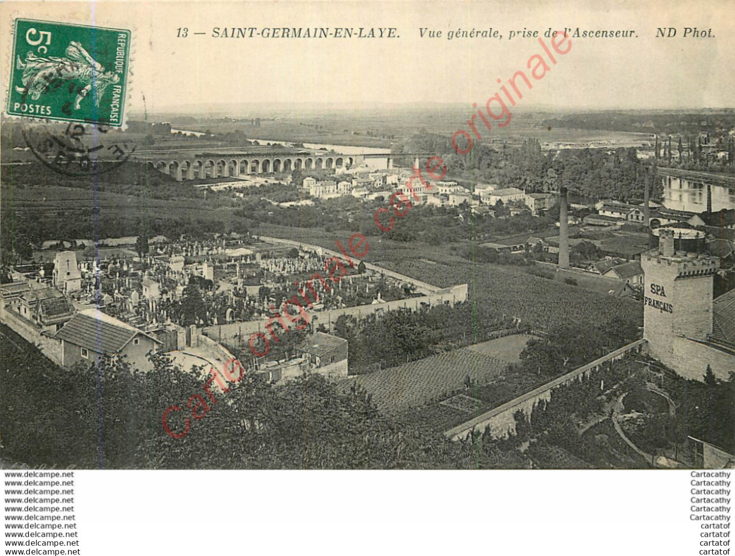 78.  SAINT GERMAIN EN LAYE .  Vue Générale Prise De L'Ascenseur . - St. Germain En Laye