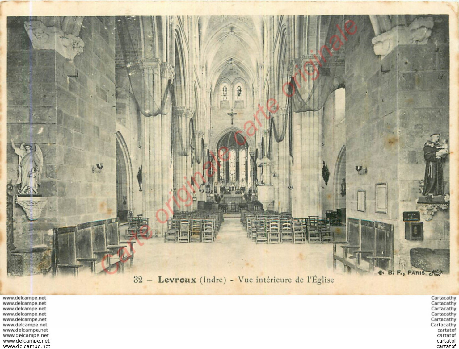 36.  LEVROUX .  Vue Intérieure De L'Eglise . - Sonstige & Ohne Zuordnung