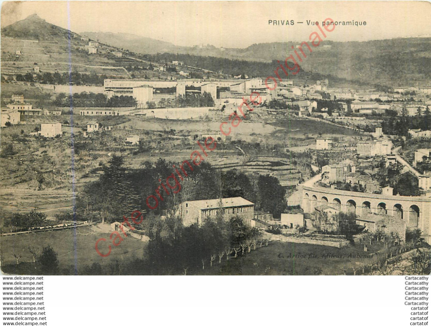 07.  PRIVAS .  Vue Panoramique . - Privas