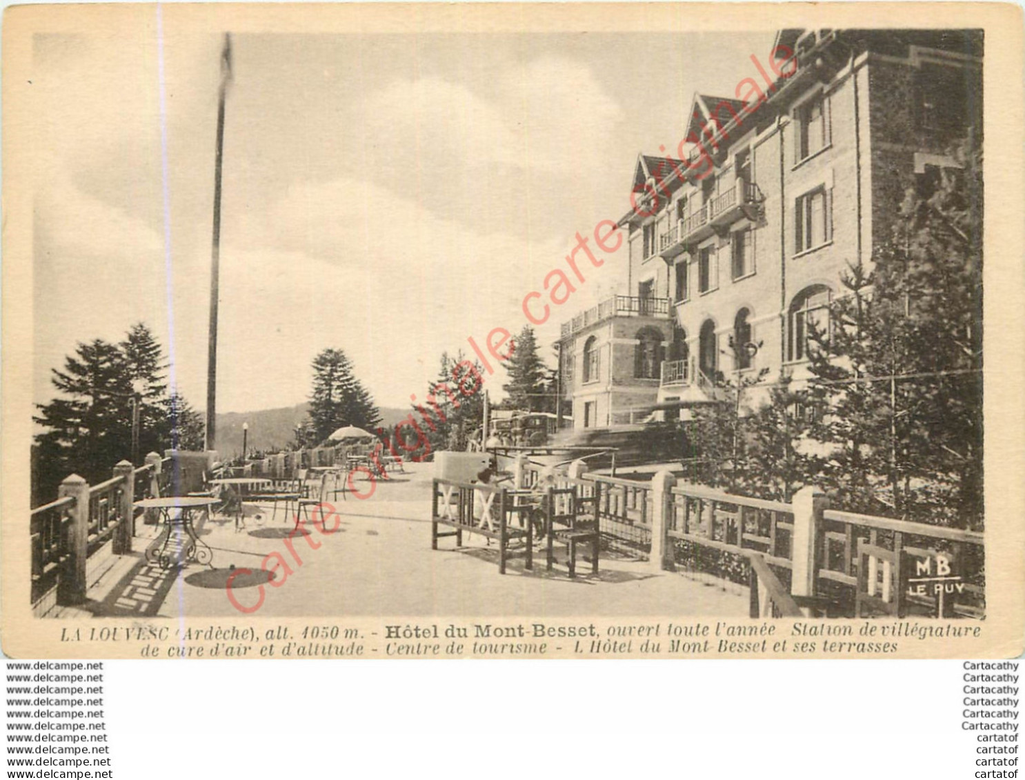 07.  LA LOUVESC .  Hôtel Du Mont Besset . - La Louvesc