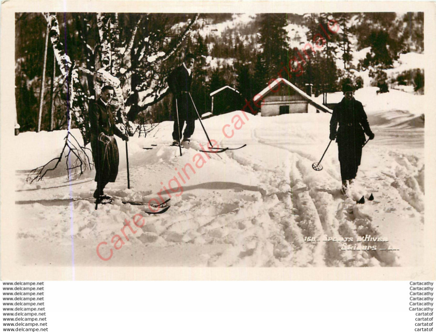 SPORTS D'HIVER .  Skieurs . - A Identifier