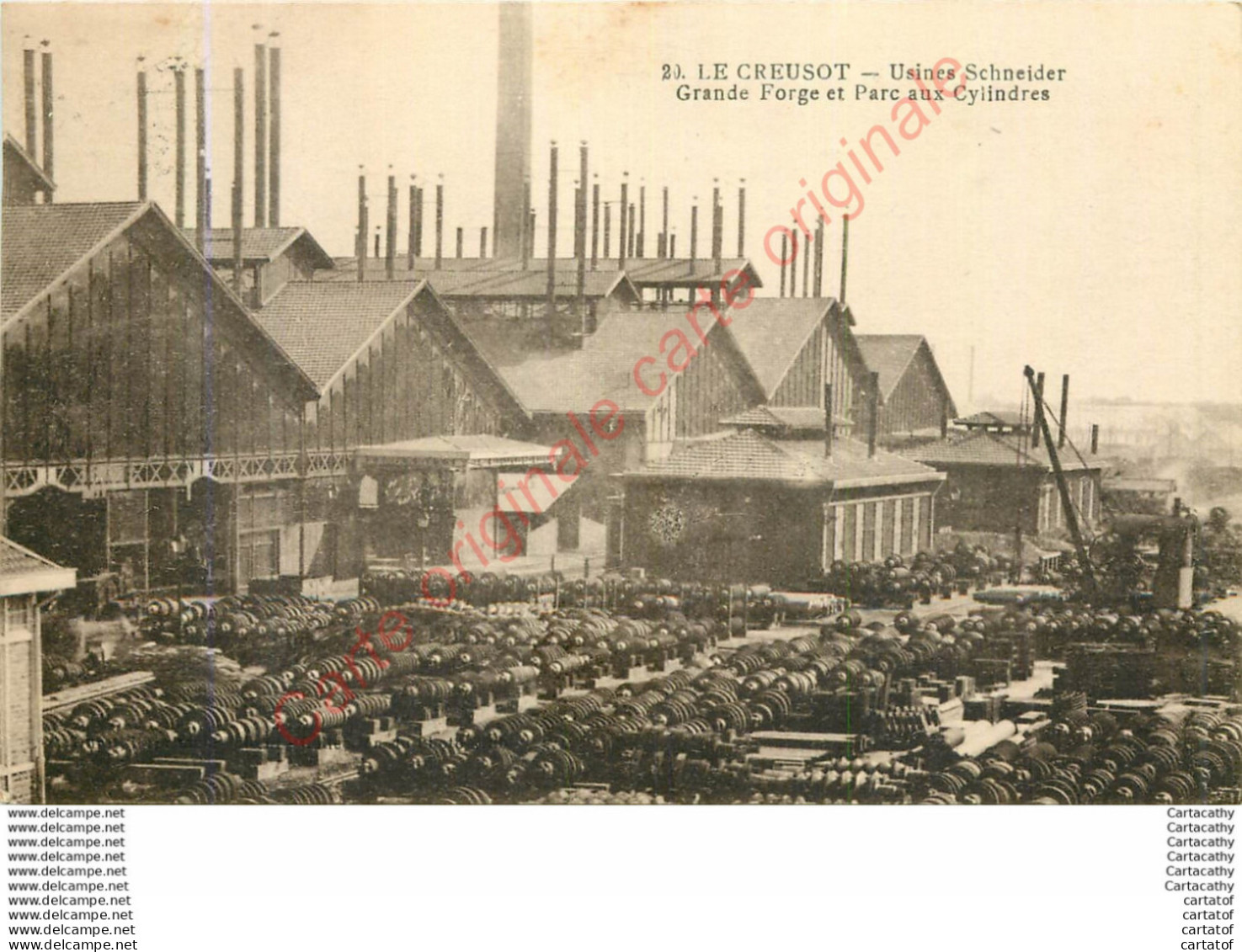 71.  LE CREUSOT .  Usines Schneider .  Grande Forge Et Parc Aux Cylindres . - Le Creusot