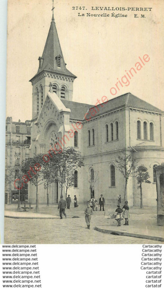 92.  LEVALLOIS PERRET .  La Nouvelle Eglise . - Levallois Perret