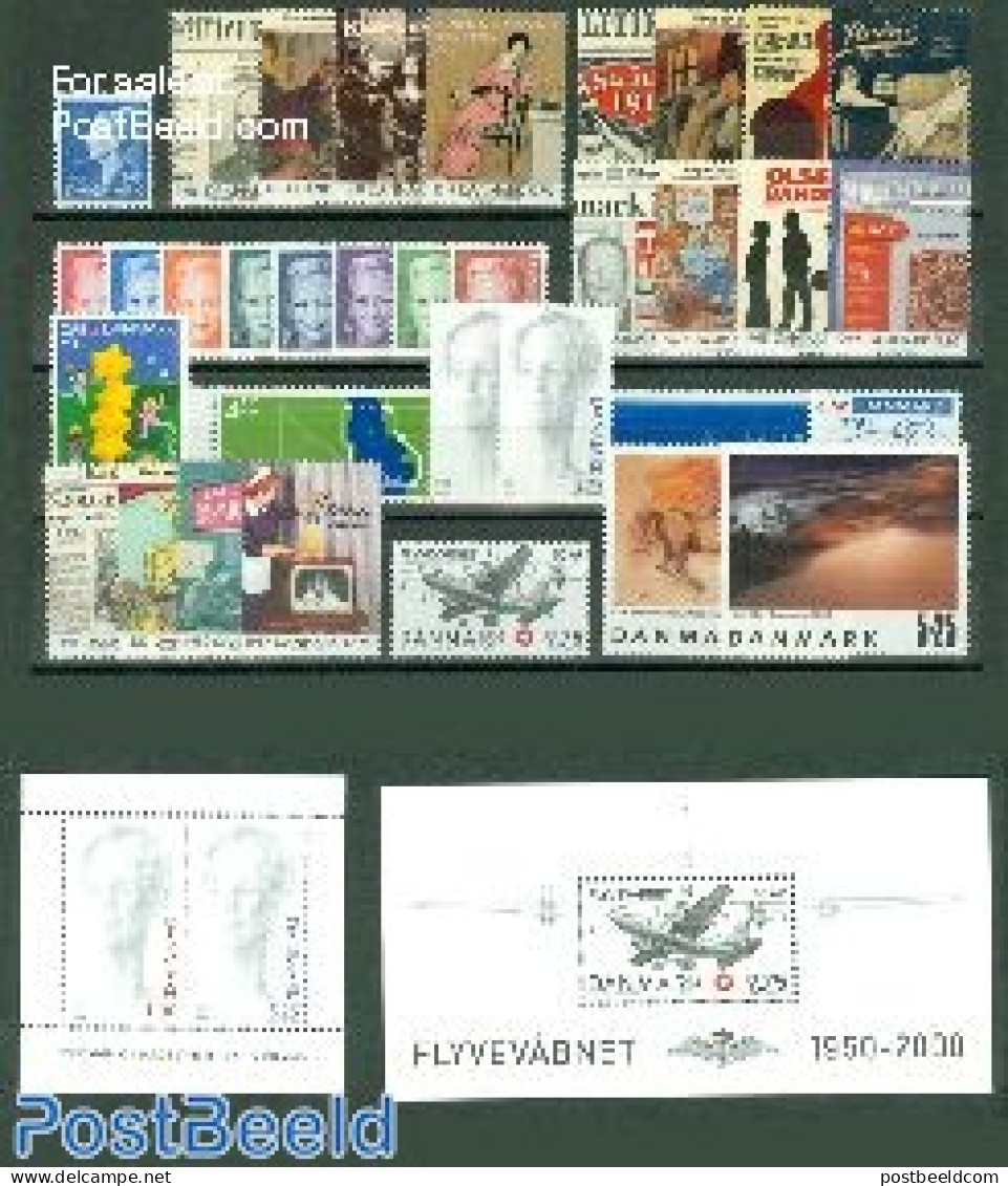 Denmark 2000 Yearset 2000 (34v+2 S/s), Mint NH, Various - Yearsets (by Country) - Nuevos