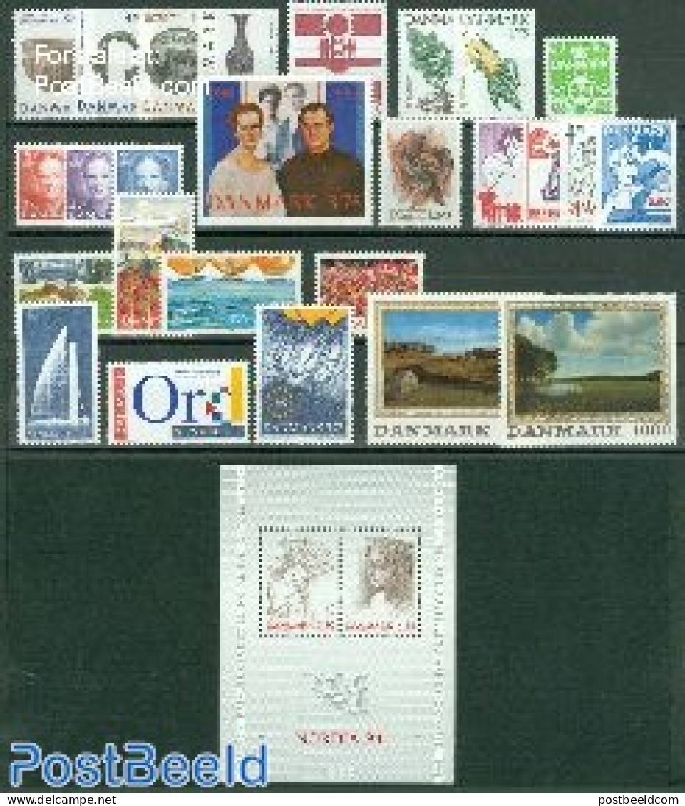 Denmark 1992 Yearset 1992 (26v+1s/s), Mint NH, Various - Yearsets (by Country) - Unused Stamps