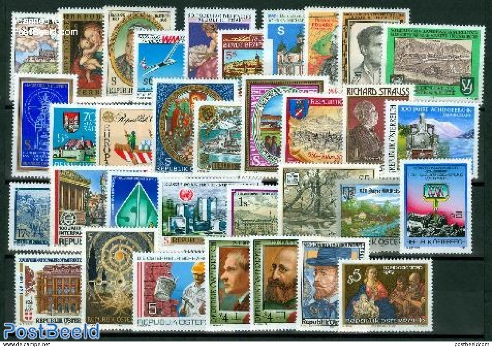 Austria 1989 Yearset 1989, Complete, 34v, Mint NH, Various - Yearsets (by Country) - Unused Stamps