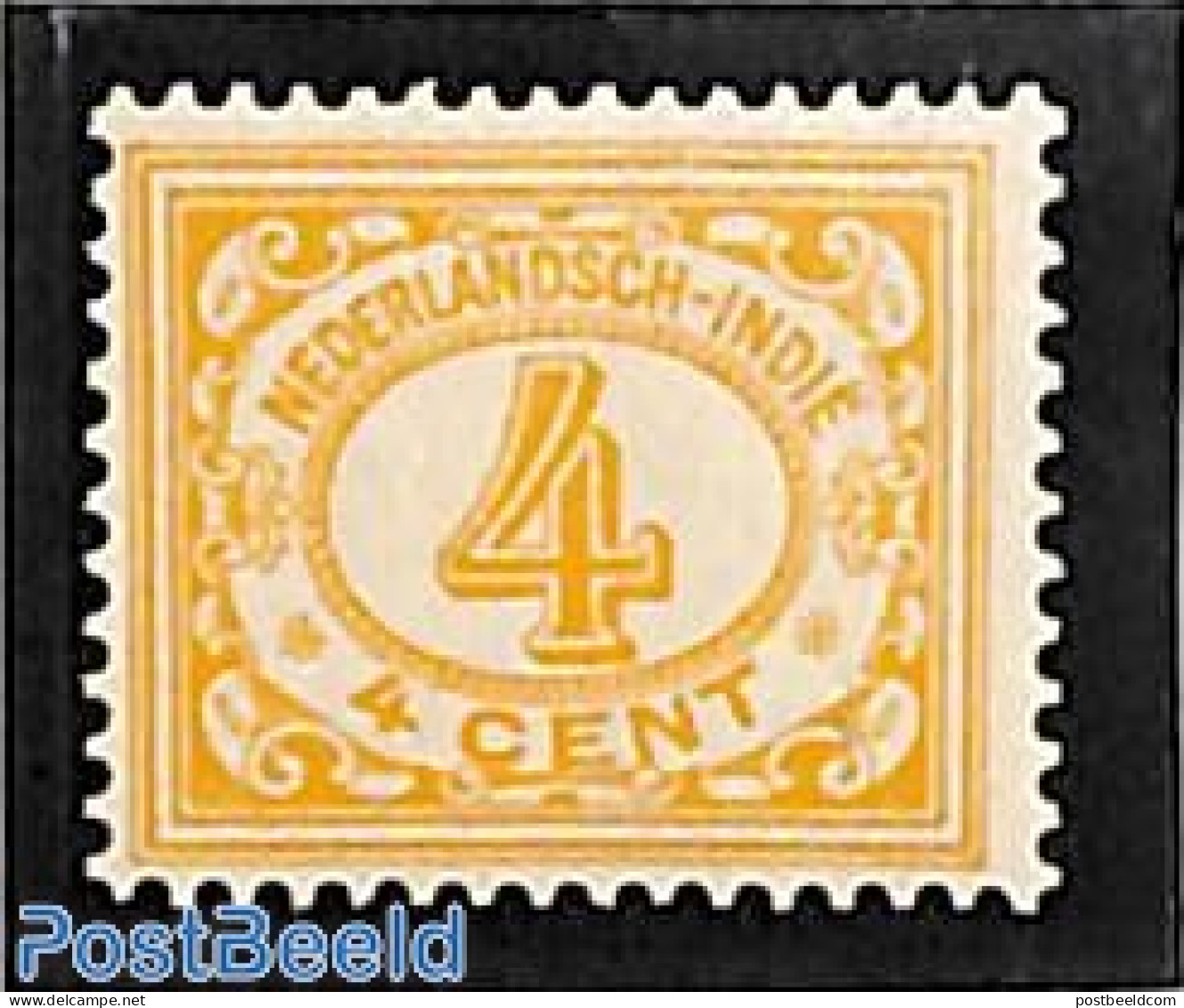 Netherlands Indies 1930 4c, Yellowbrown, Stamp Out Of Set, Mint NH - Other & Unclassified