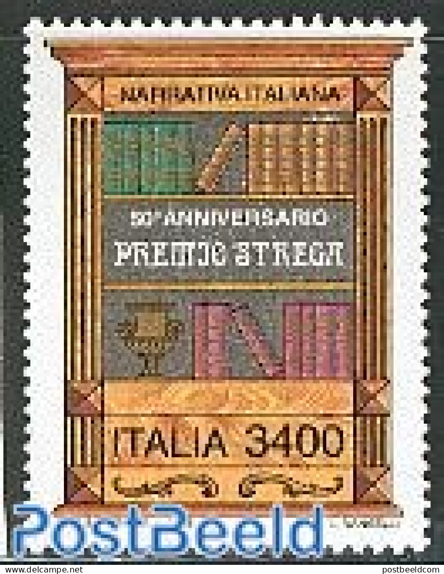 Italy 1996 Premio Strega 1v, Mint NH, Art - Authors - Books - Altri & Non Classificati