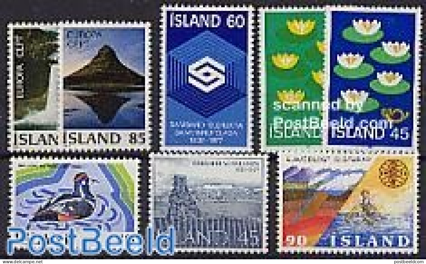 Iceland 1977 Yearset 1977 (8v), Mint NH, Various - Yearsets (by Country) - Nuevos