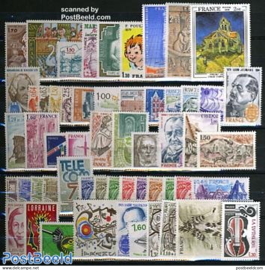 France 1979 Yearset 1979 (56v), Mint NH, Various - Yearsets (by Country) - Unused Stamps