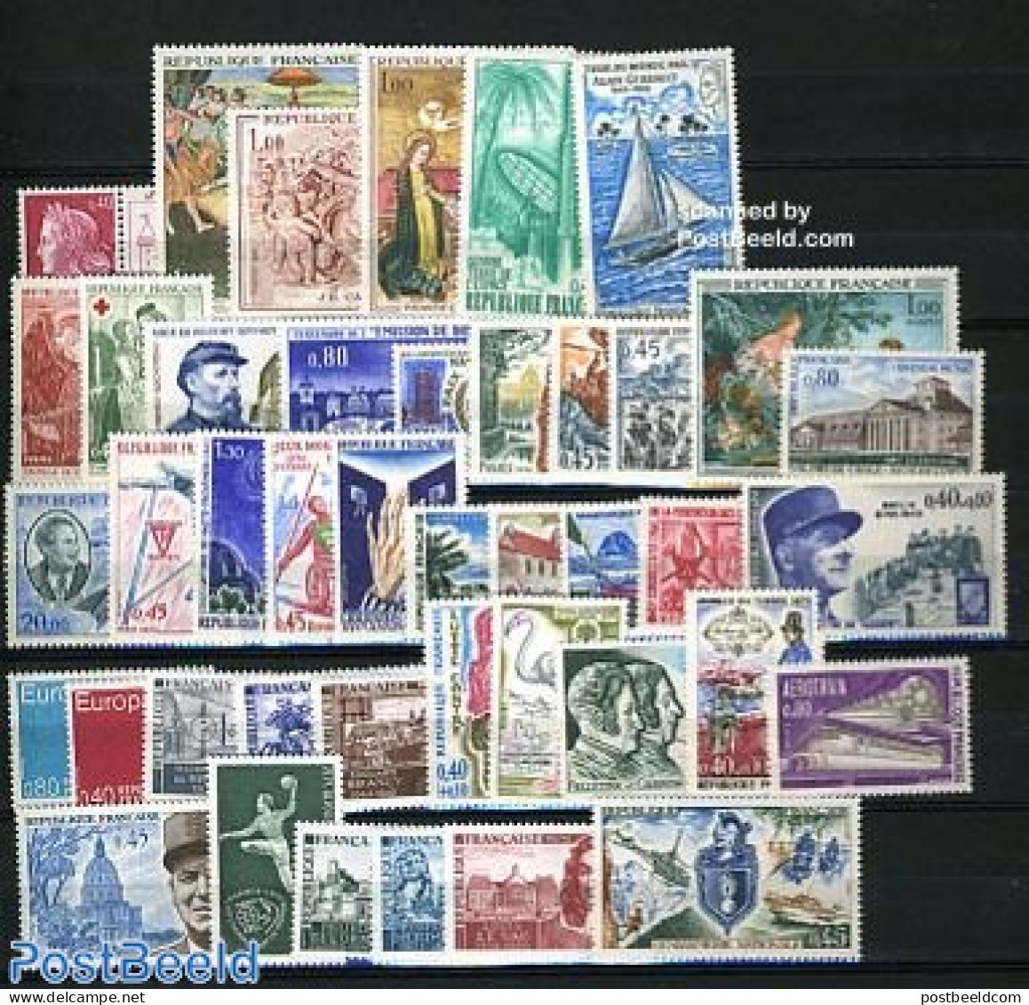 France 1970 Yearset 1970 (42v), Mint NH, Various - Yearsets (by Country) - Ongebruikt