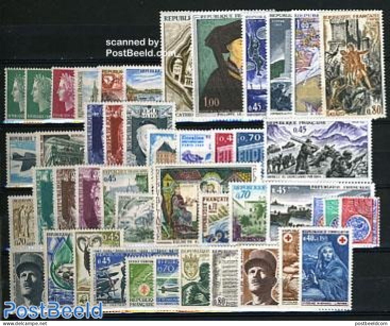 France 1969 Yearset 1969 (46v), Mint NH, Various - Yearsets (by Country) - Unused Stamps