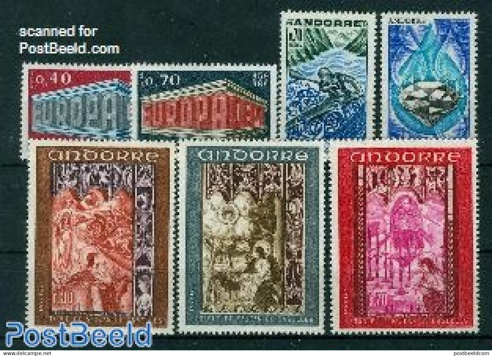 Andorra, French Post 1969 Yearset 1969, Complete, 7v, Mint NH, Various - Yearsets (by Country) - Nuevos