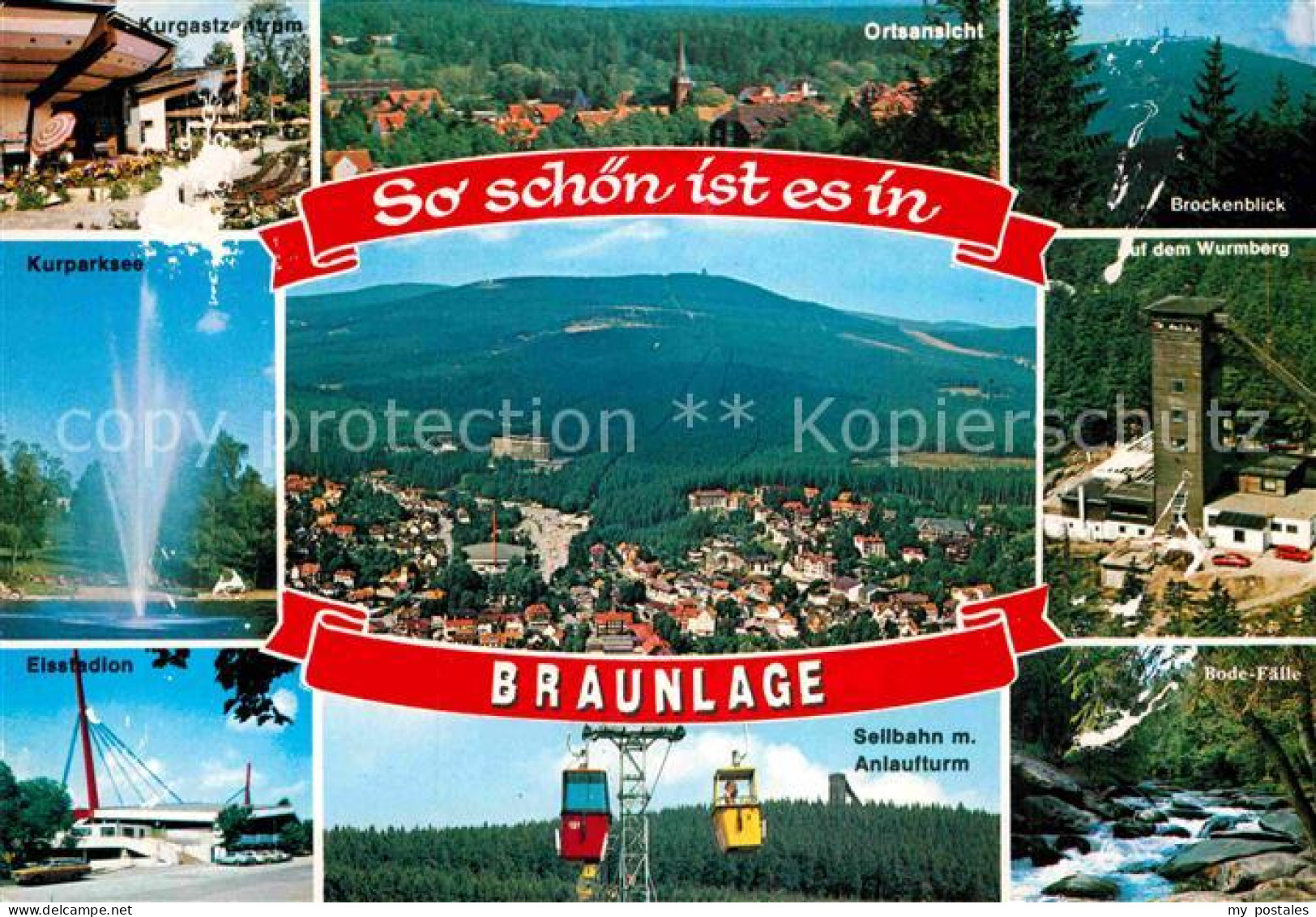 72903873 Braunlage Kurgastzentrum Kurparksee Eisstadion Seilbahn Bode Faelle Wur - Autres & Non Classés