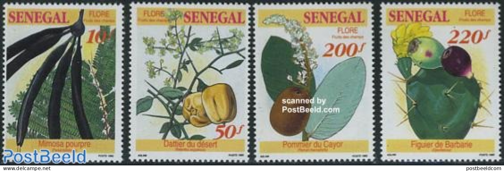 Senegal 1992 Fruits 4v, Mint NH, Nature - Fruit - Frutta