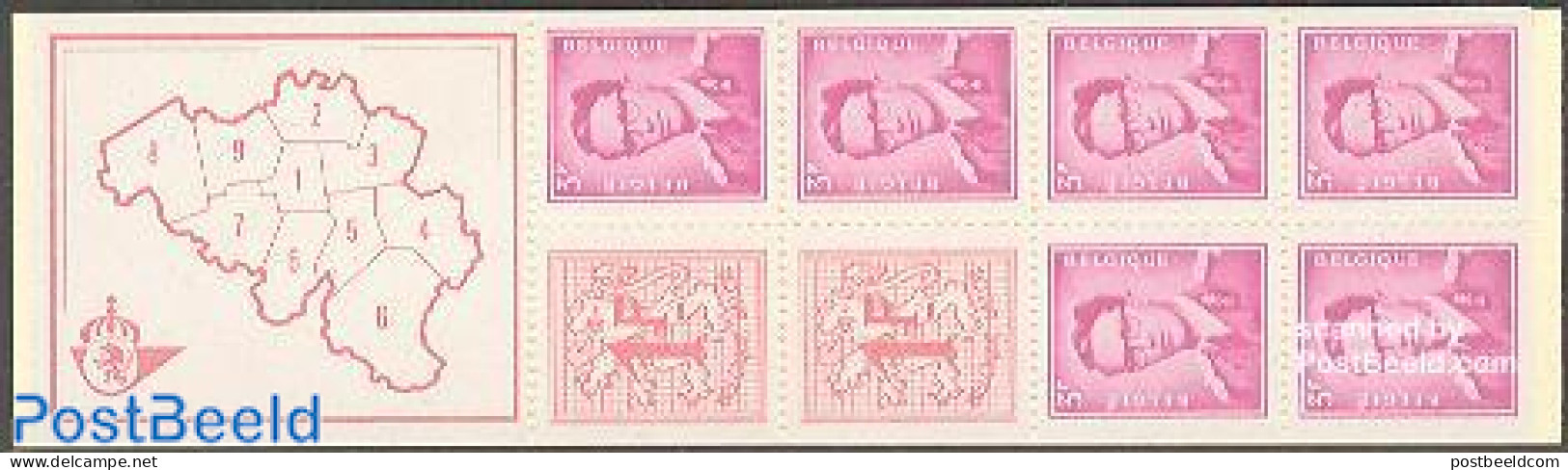 Belgium 1969 Booklet 6x3f, 2x1f, Mint NH, Stamp Booklets - Unused Stamps