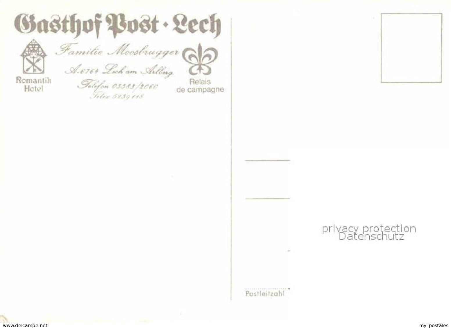 72903843 Lech Vorarlberg Gasthof Post Panorama Lech - Andere & Zonder Classificatie