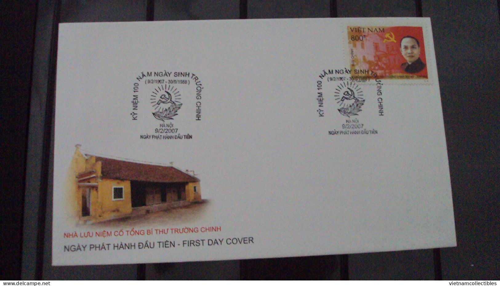 FDC Vietnam Viet Nam Cover 2007 : Birth Centenary Ann. Of Truong Chinh, Ex-General Secretary Of Communist Party (Ms959) - Vietnam