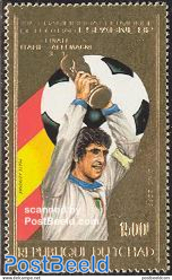 Chad 1982 Dino Zoff 1v Gold, Mint NH, Sport - Football - Andere & Zonder Classificatie