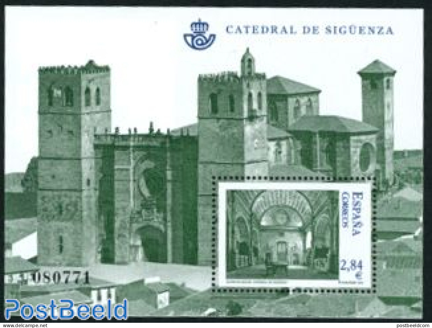 Spain 2011 Cathedral Of Siguenza S/s, Mint NH, Religion - Churches, Temples, Mosques, Synagogues - Nuovi