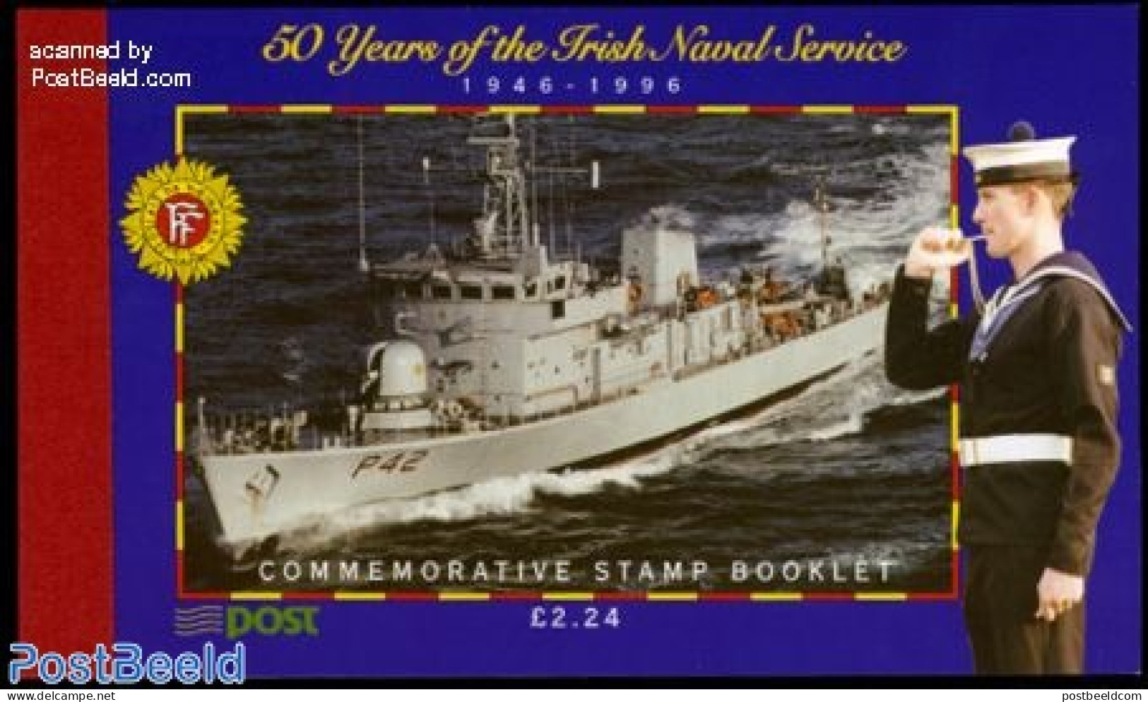Ireland 1996 Irish Naval Service Booklet, Mint NH, Transport - Stamp Booklets - Ships And Boats - Nuovi