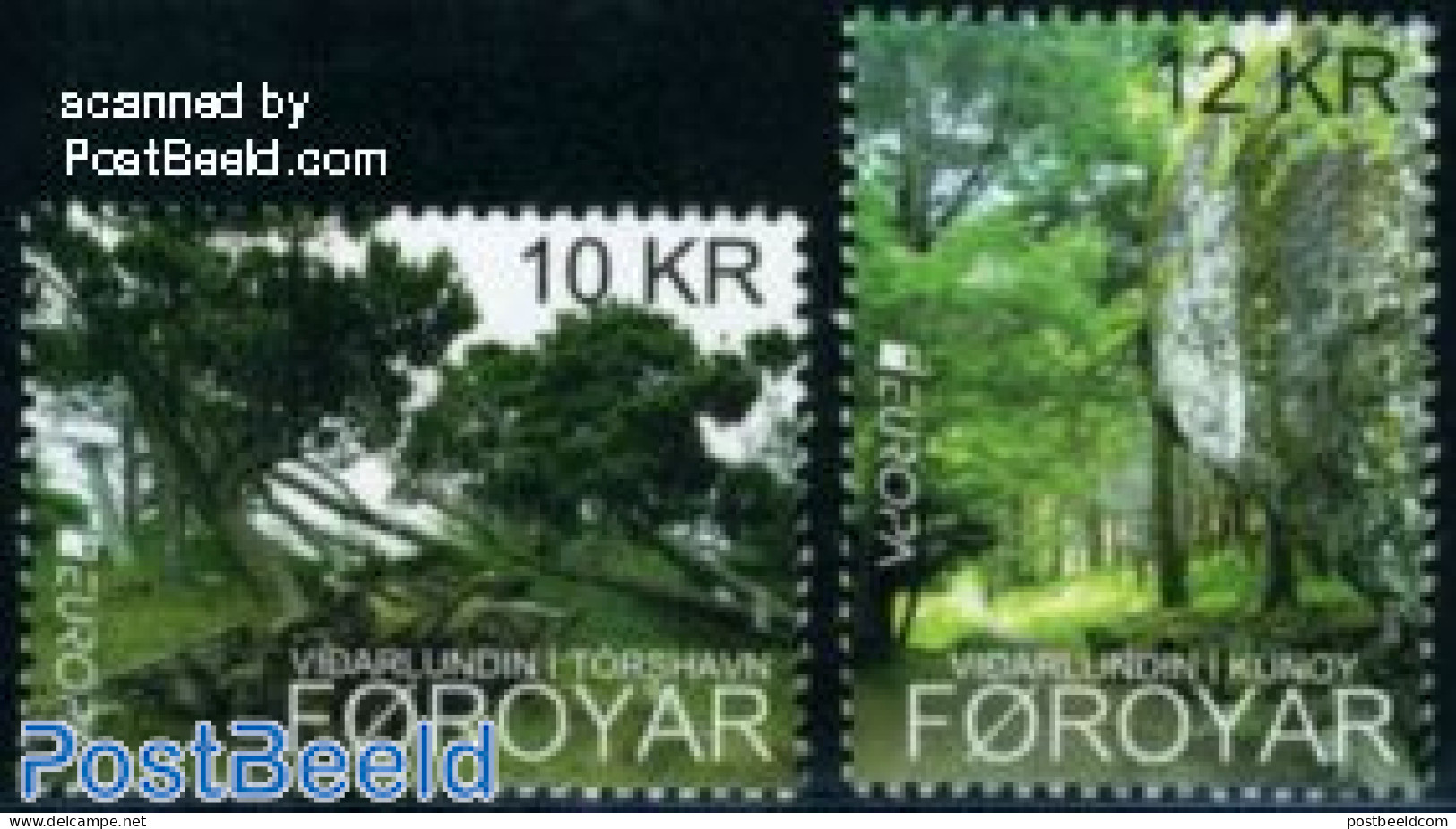 Faroe Islands 2011 Europa, Forest 2v, Mint NH, History - Nature - Europa (cept) - Trees & Forests - Rotary Club