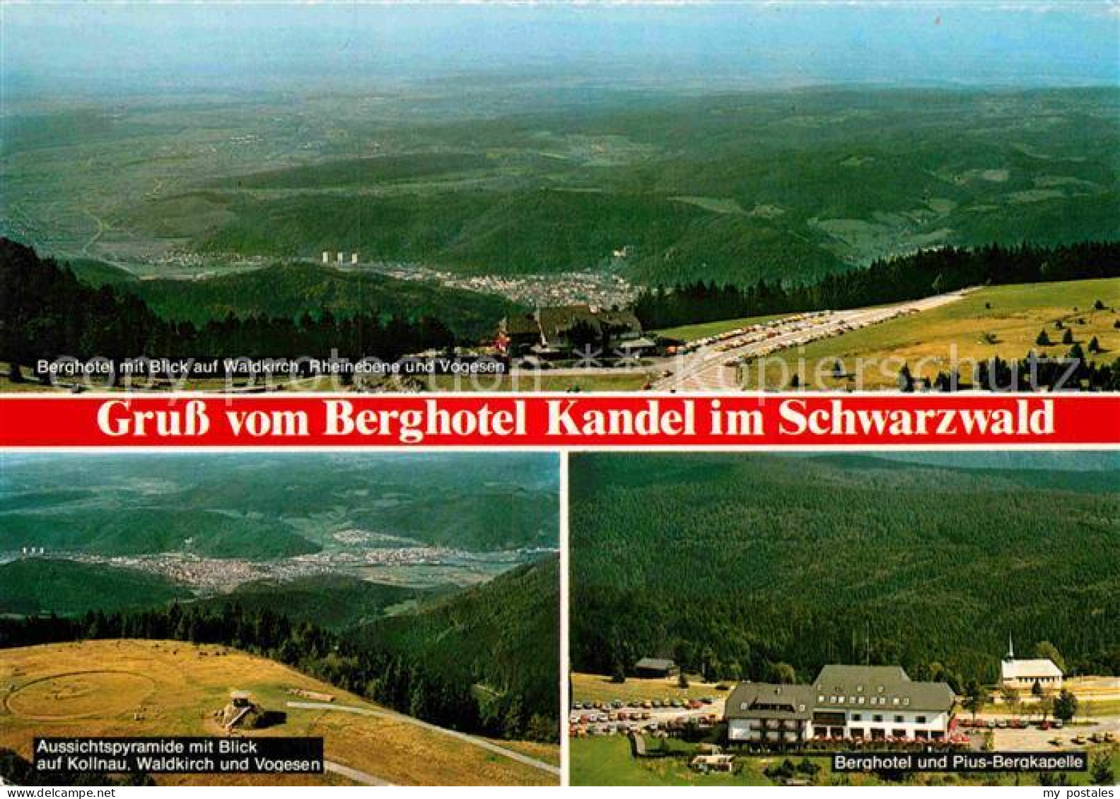 72903529 Waldkirch Breisgau Berghotel Mit Rheinebene Und Vogesen Aussichtspyrami - Other & Unclassified