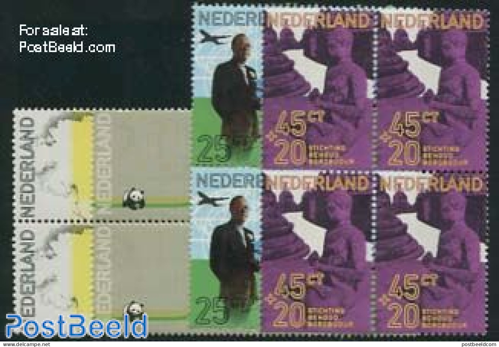 Netherlands 1971 Prince Bernhard 4v, Blocks Of 4 [+], Mint NH, History - Nature - Transport - Kings & Queens (Royalty).. - Nuevos