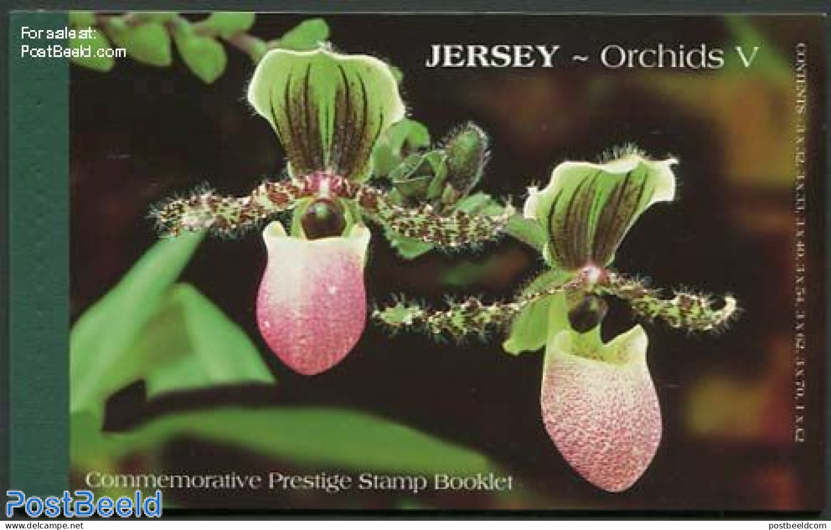 Jersey 2004 Orchids Prestige Booklet, Mint NH, Nature - Flowers & Plants - Orchids - Jersey