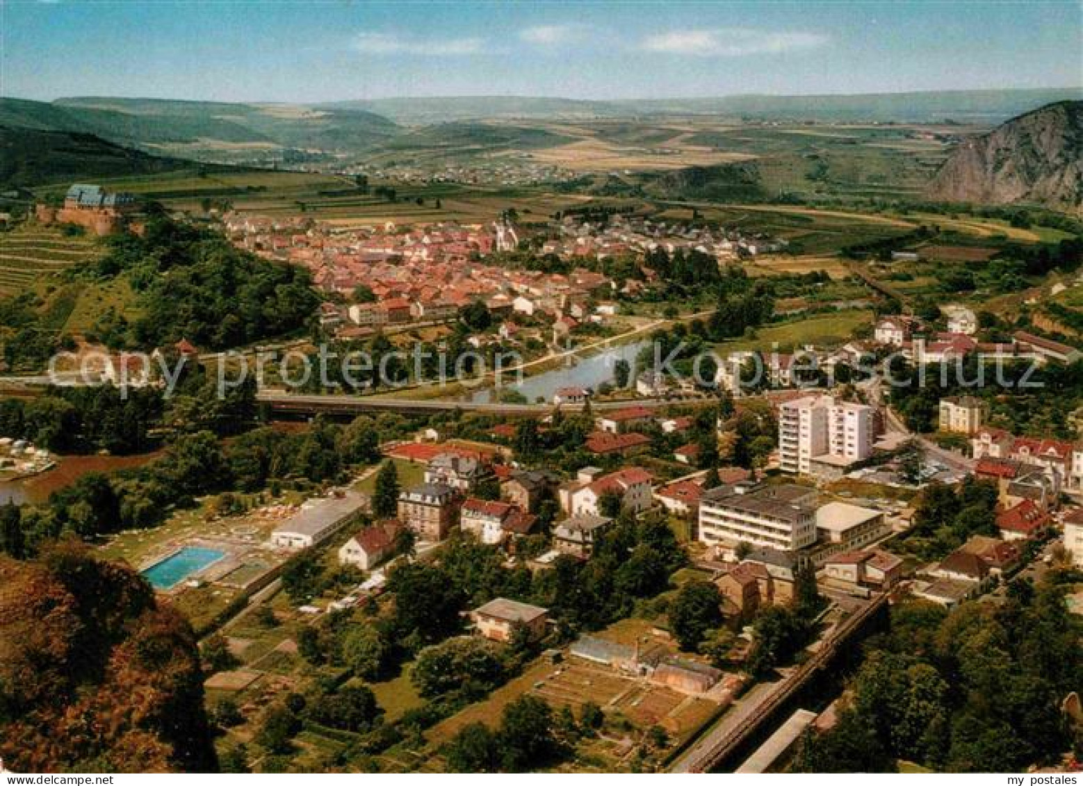 72903457 Bad Muenster Stein Ebernburg Burgrestaurant Terrasse Mit Panoramablick  - Altri & Non Classificati