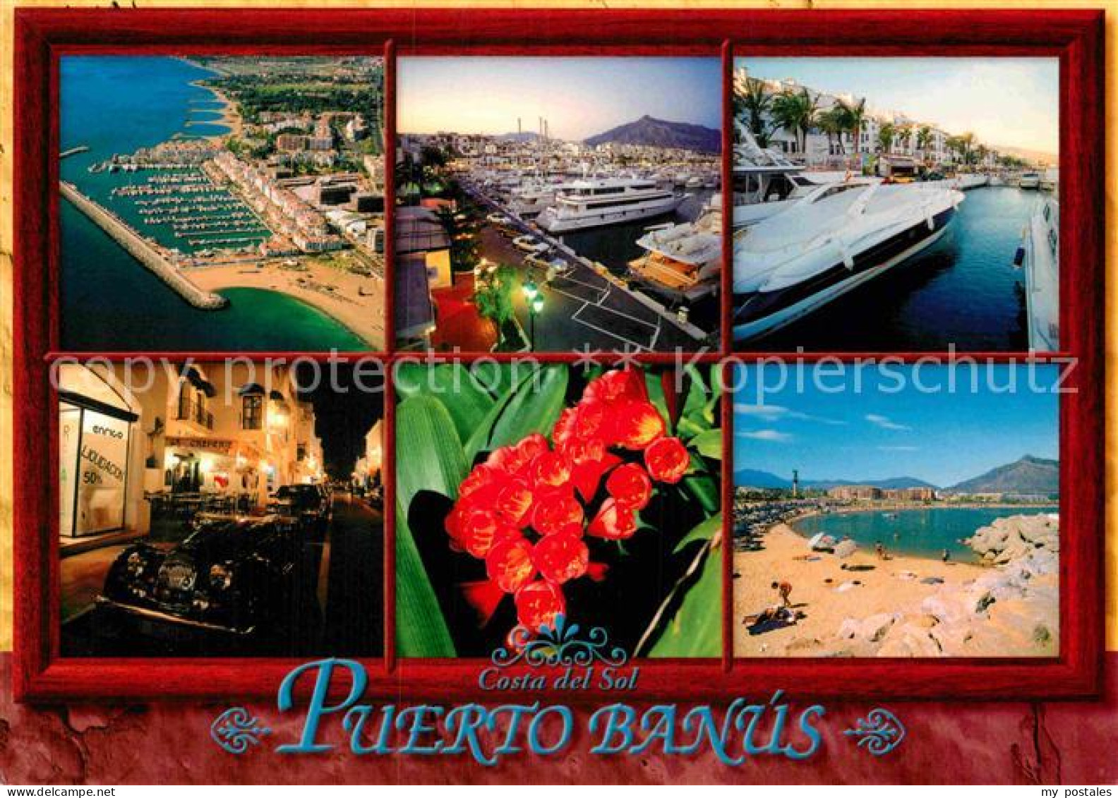 72903414 Costa Del Sol Puerto Banaus Fliegeraufnahme Strand Hafen  Spanien - Autres & Non Classés