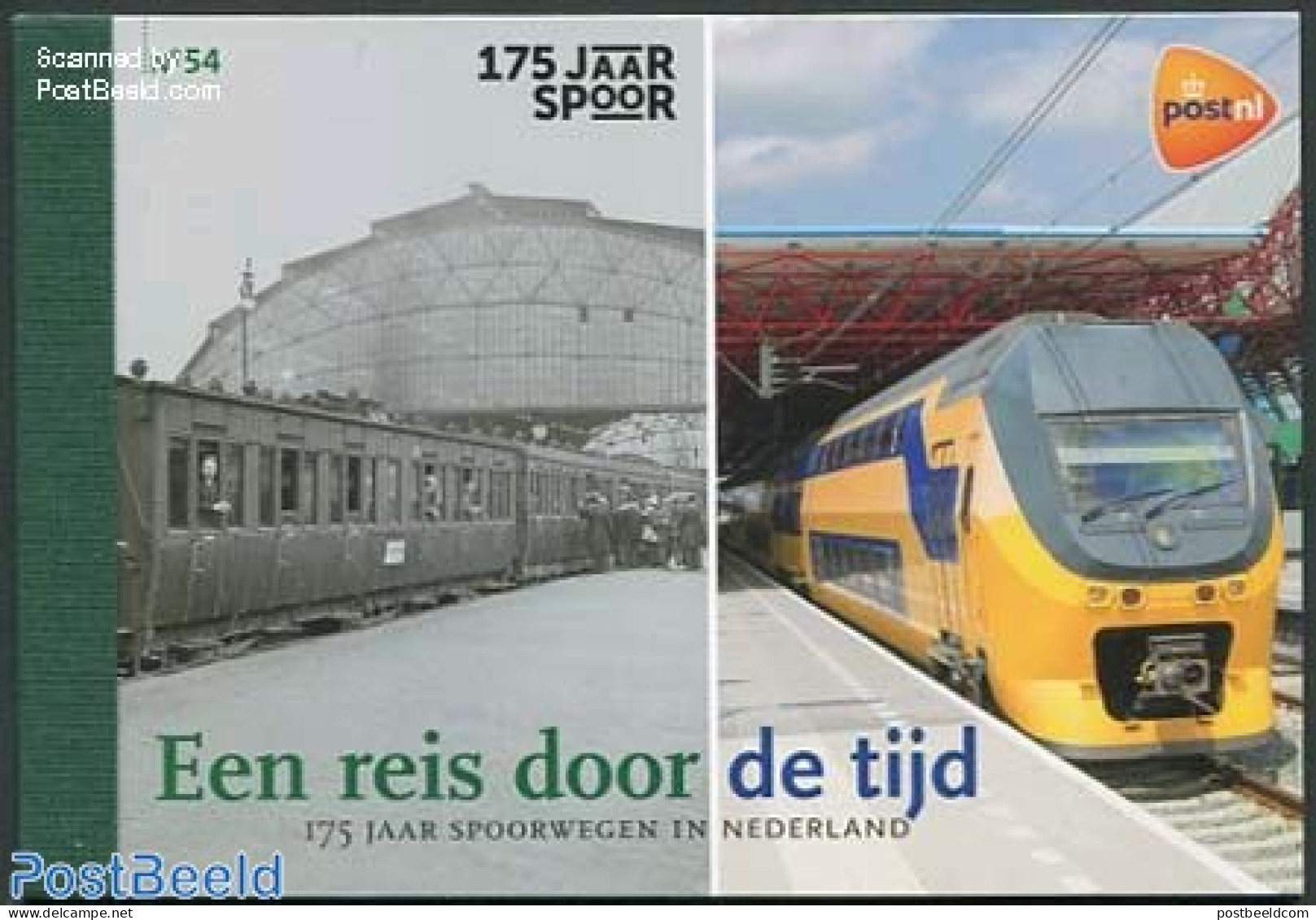 Netherlands 2014 175 Years Railways, Prestige Booklet 54, Mint NH, Transport - Stamp Booklets - Stamps On Stamps - Rai.. - Neufs