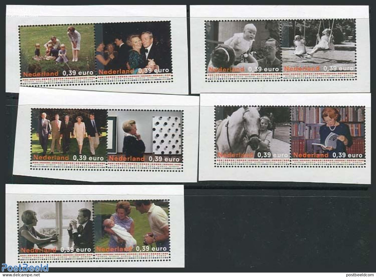 Netherlands 2003 Royal Family 10v (from Prestige Booklet), Mint NH, History - Kings & Queens (Royalty) - Ungebraucht