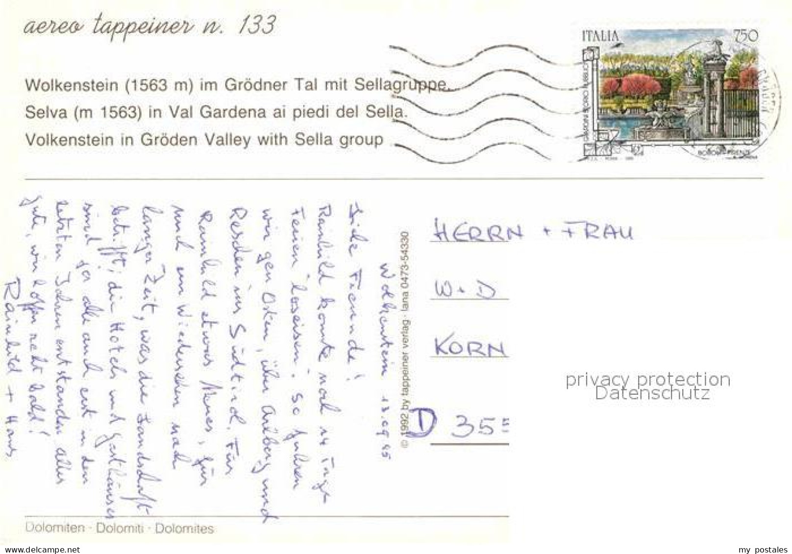 72903396 Wolkenstein Groeden Selva Gardena Wolkenstein Groeden - Other & Unclassified