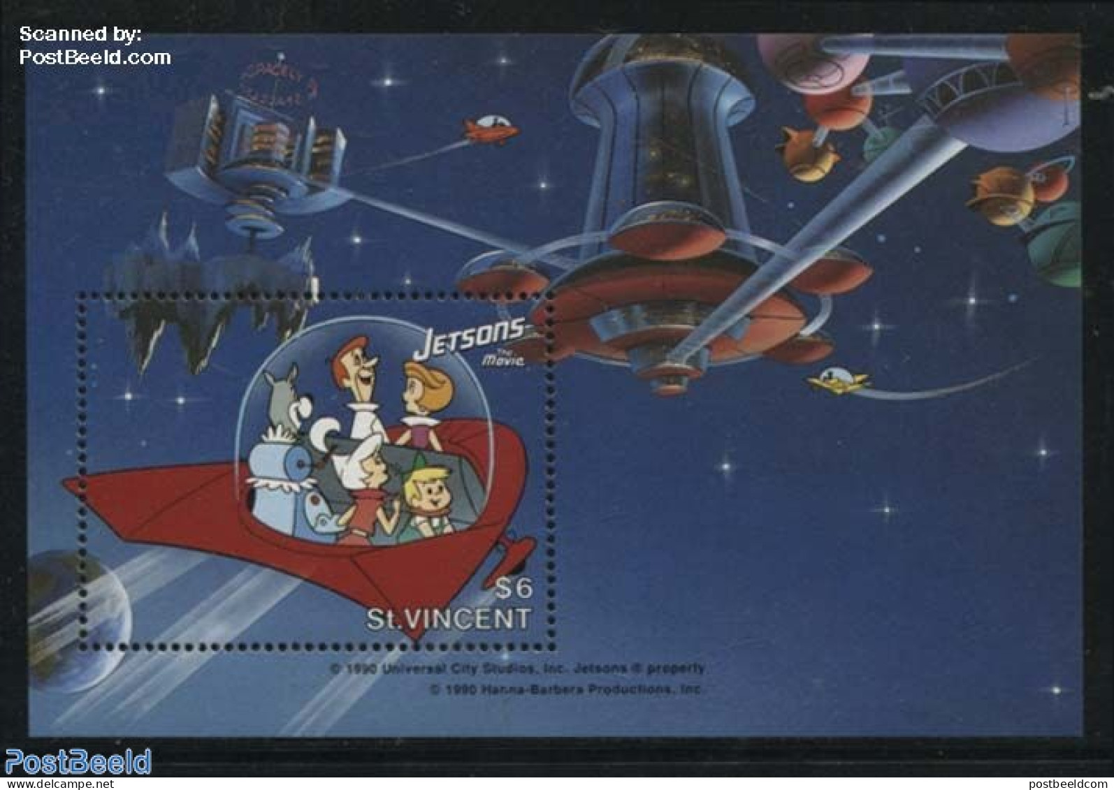 Saint Vincent 1991 Jetsons S/s, Mint NH, Transport - Space Exploration - Art - Comics (except Disney) - Fumetti