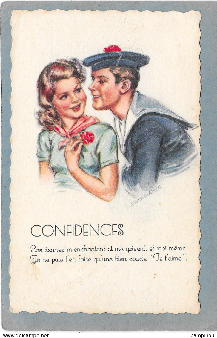 GERMAINE BOURET - Couple, Marin - Confidences - Bouret, Germaine