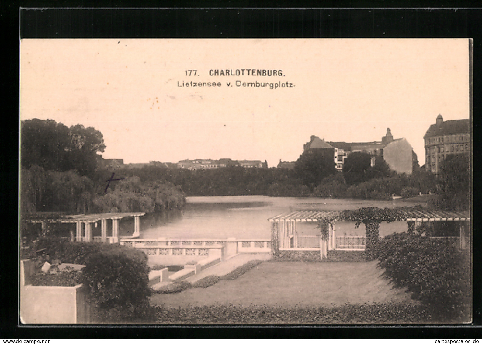 AK Berlin-Charlottenburg, Lietzensee Vom Dernburgplatz  - Charlottenburg