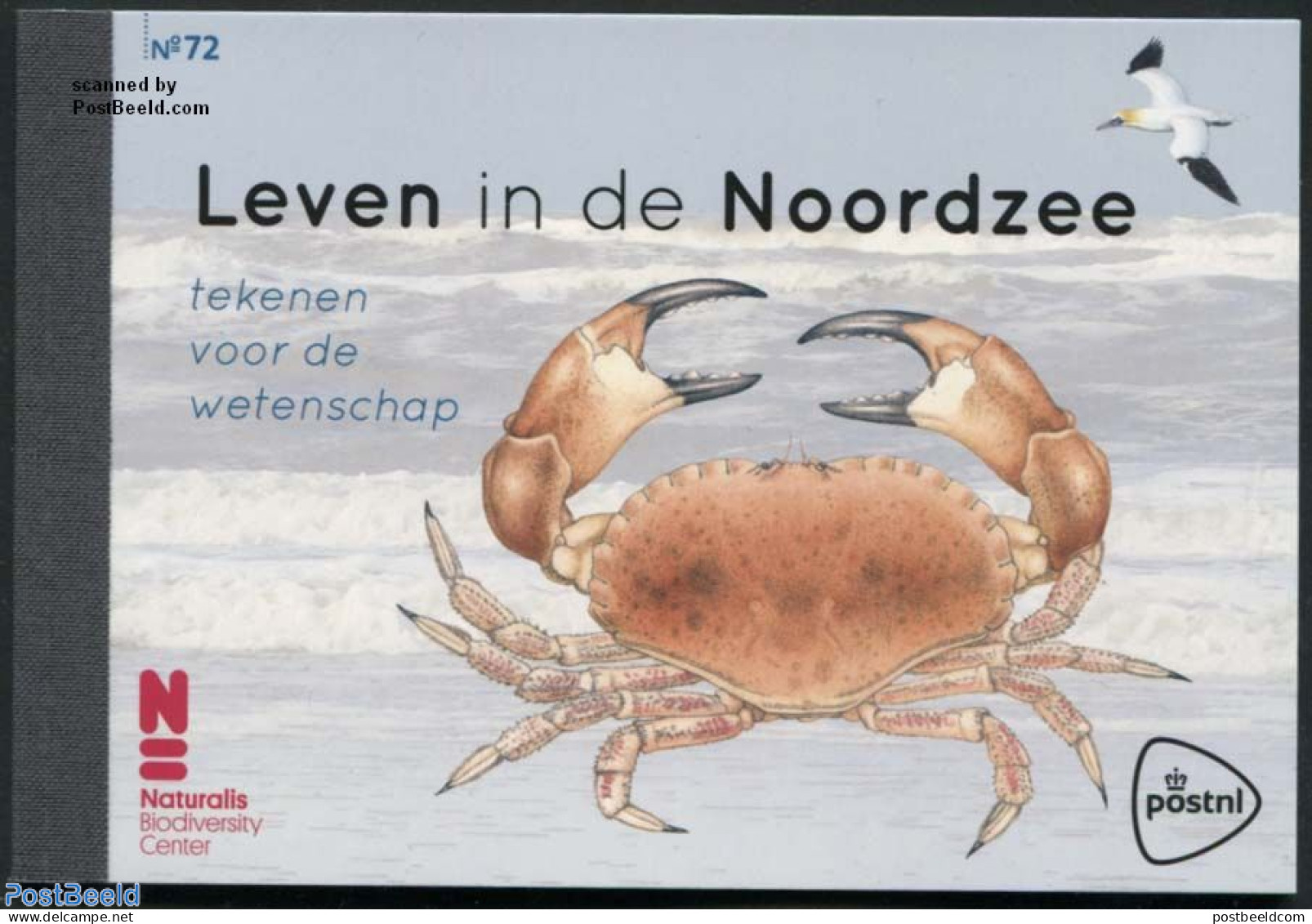 Netherlands 2017 Life In The North Sea, Prestige Booklet, Mint NH, Nature - Birds - Fish - Stamp Booklets - Crabs And .. - Neufs