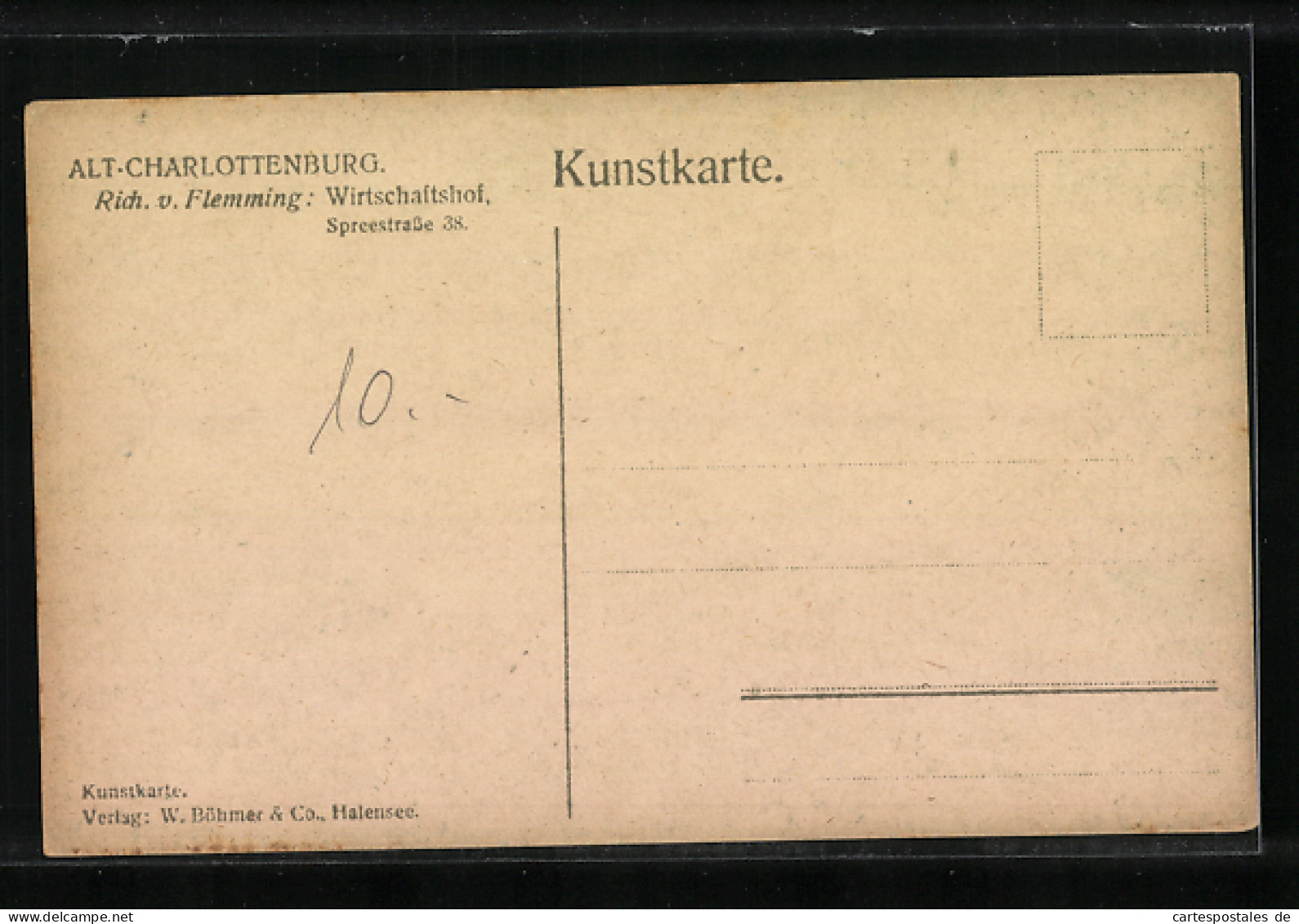 Künstler-AK Berlin-Charlottenburg, Rich. V. Flemming Wirtschaftshof, Spreeestrasse 38  - Charlottenburg