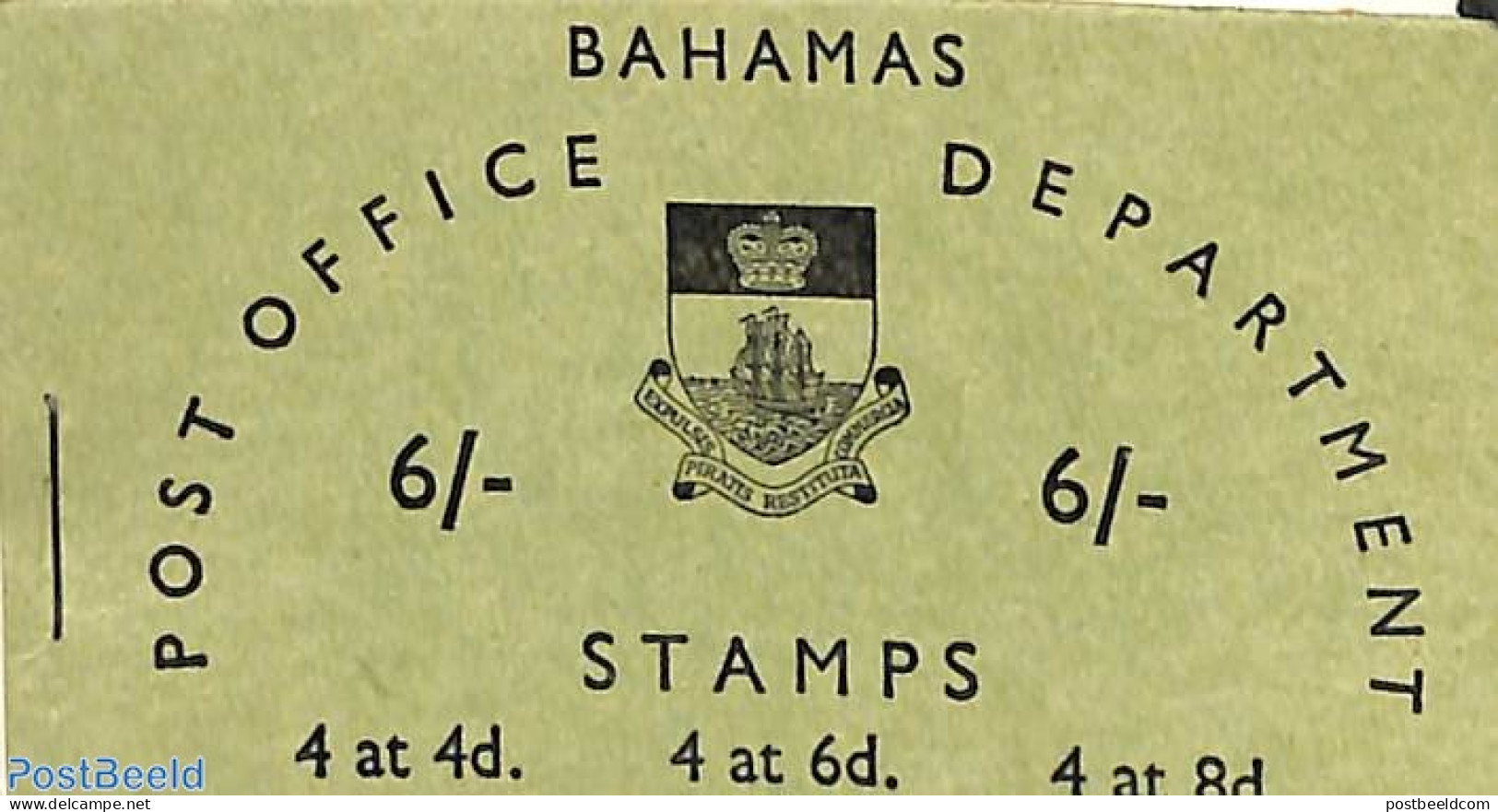 Bahamas 1965 Definitives Booklet, Mint NH, Transport - Stamp Booklets - Ships And Boats - Unclassified