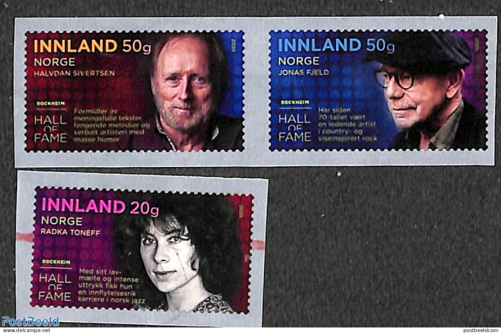 Norway 2020 Musicians 3v S-a, Mint NH, Performance Art - Music - Nuovi