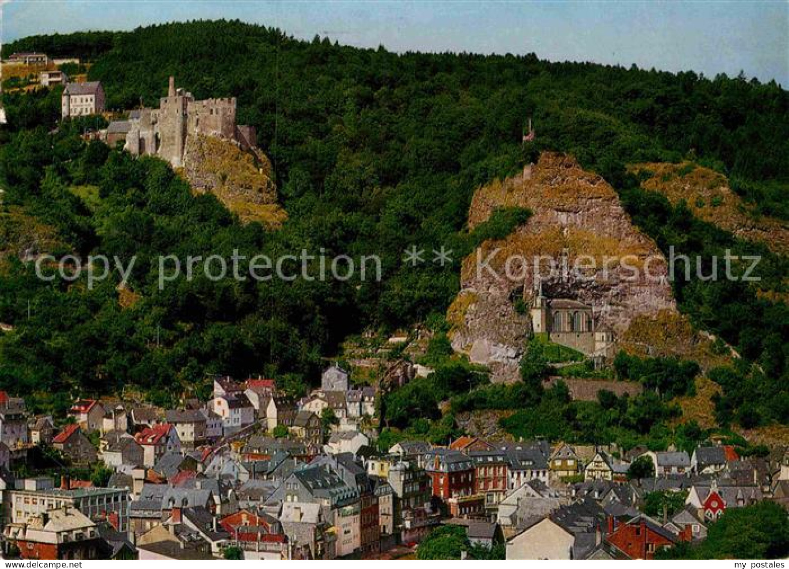 72902794 Idar-Oberstein Felsenkirche Schlossruinen Idar-Oberstein - Idar Oberstein