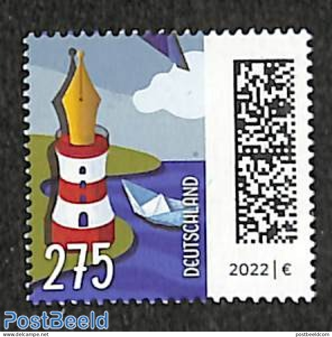 Germany, Federal Republic 2022 Leuchtfederstift 1v, Mint NH, Various - Lighthouses & Safety At Sea - Nuevos