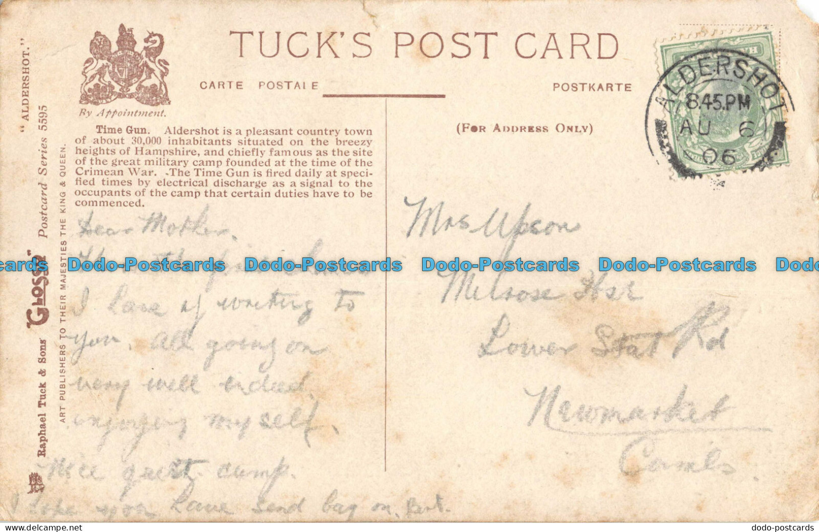 R092304 Aldershot. Time Gun. Tuck. Glosso. 1906 - Monde