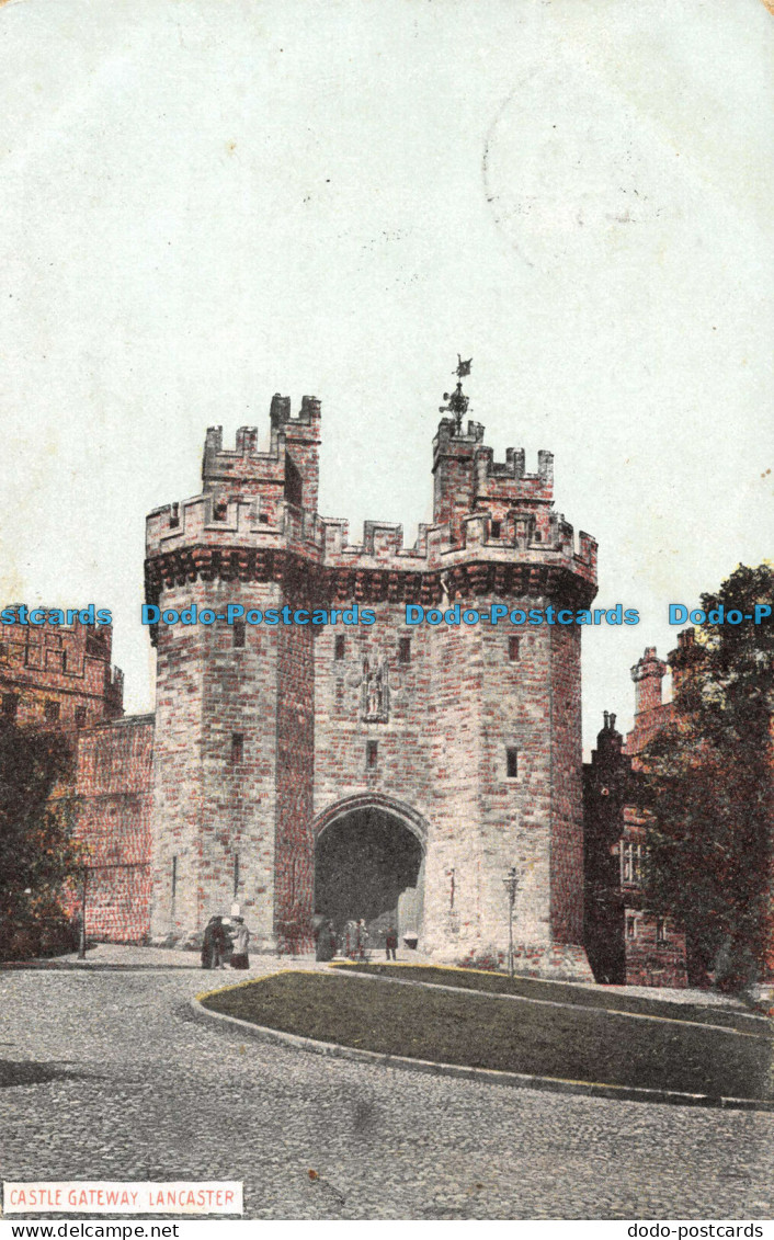 R091375 Castle Gateway Lancaster. The Milton Glazette Series. 1908 - Monde