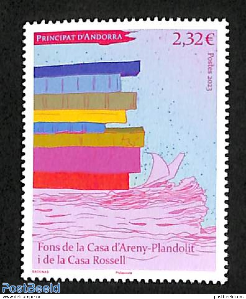 Andorra, French Post 2023 Casa Funds 1v, Mint NH, Art - Books - Unused Stamps
