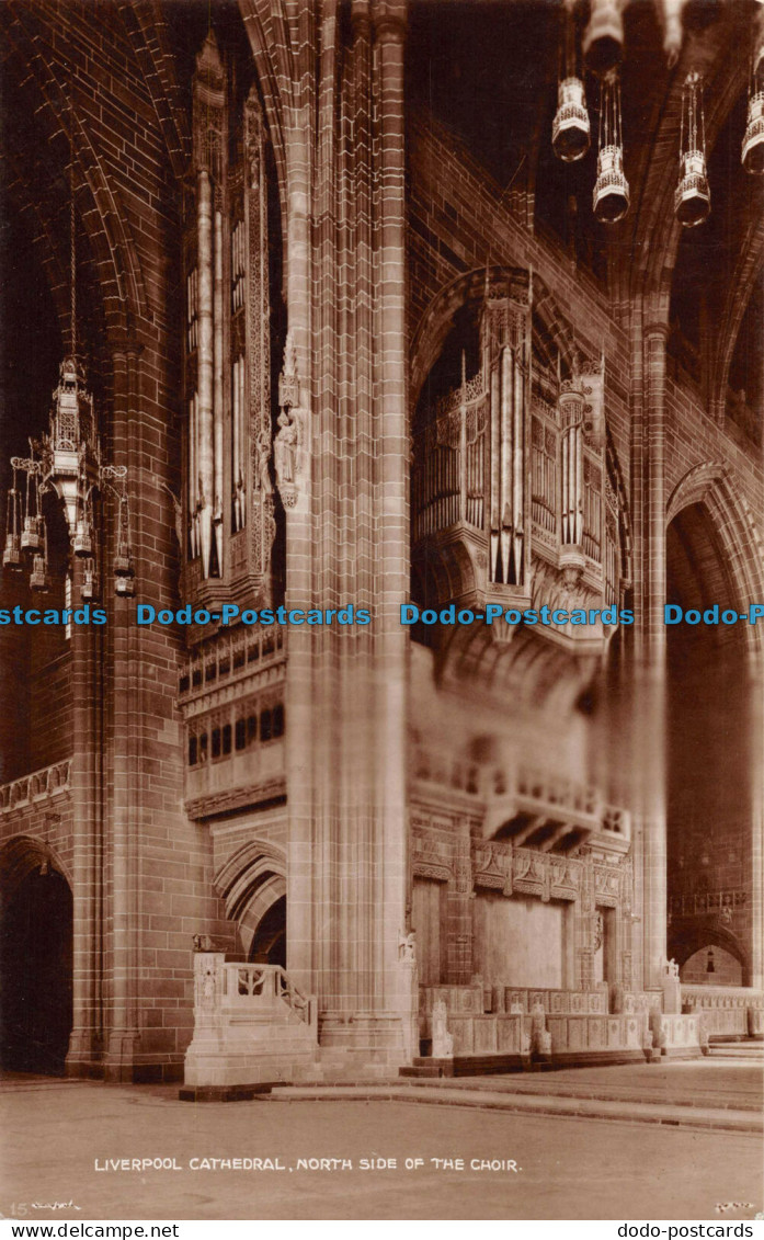 R091382 Liverpool Cathedral. North Side Of The Choir. Valentines XL Series - Monde